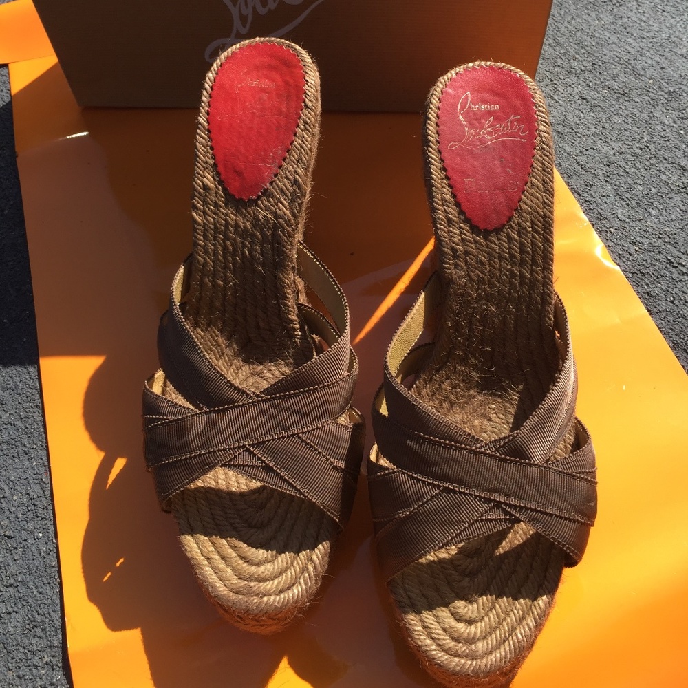 Christian Louboutin Espadrilles Wedges size 40